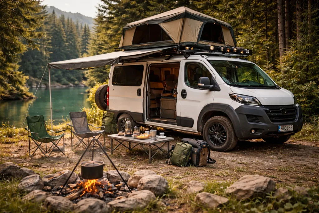 car camping essentials on a budge