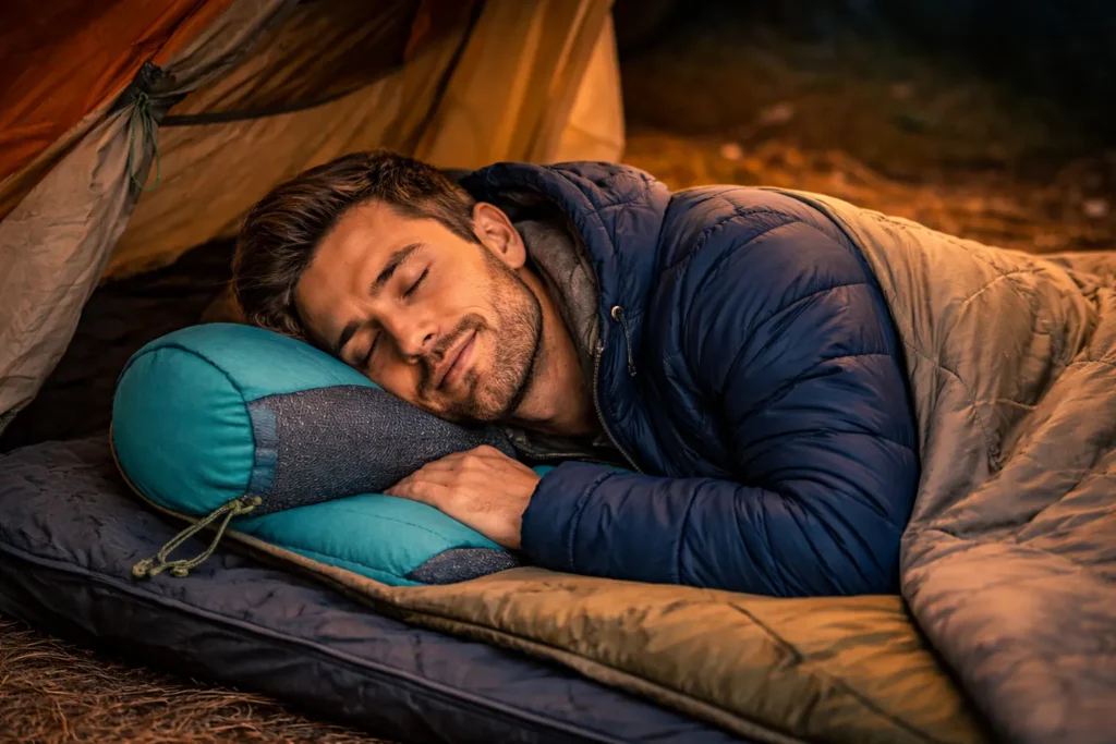 most comfortable camping pillow
